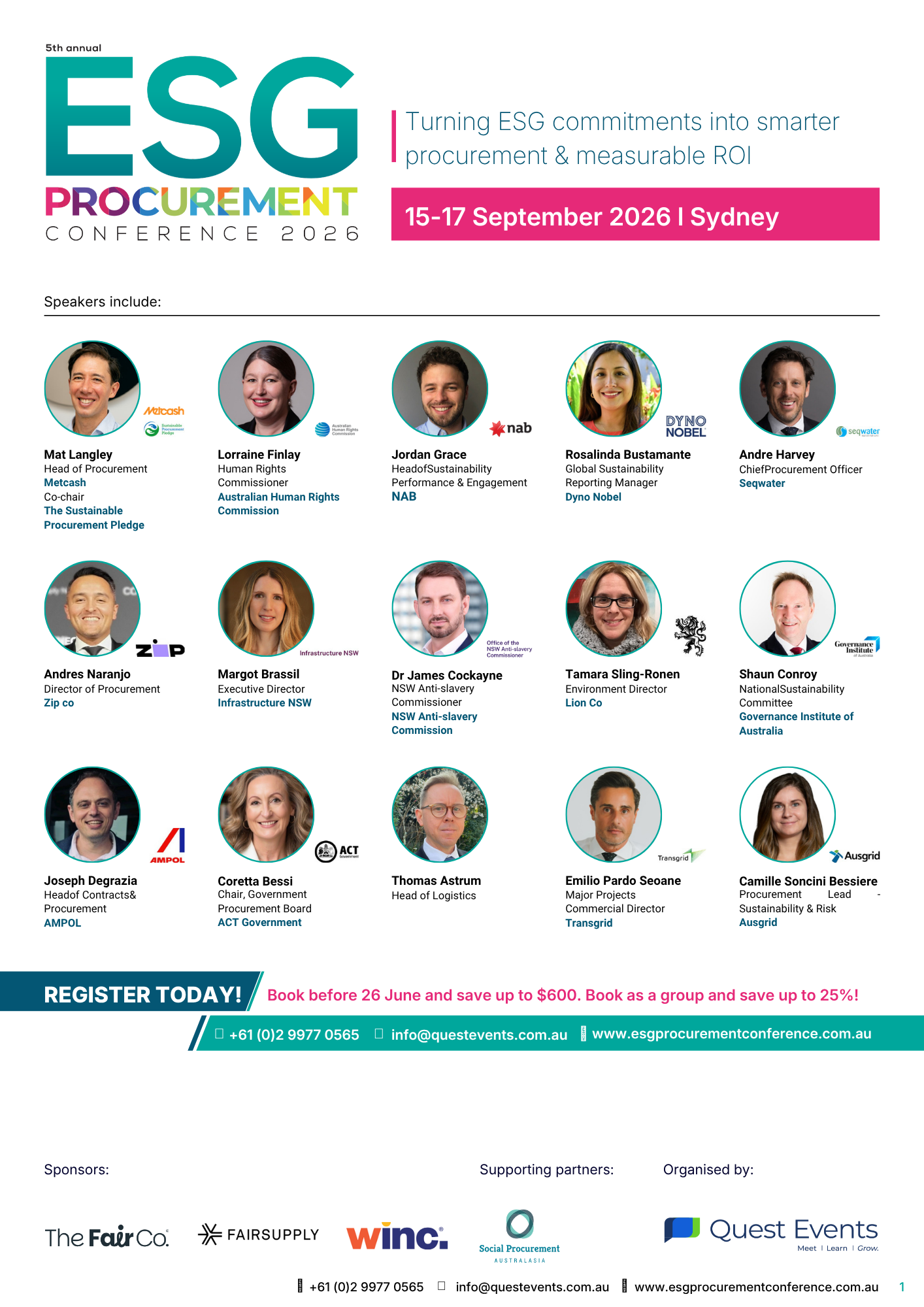 ESG Procurement 26 Brochure front cover
