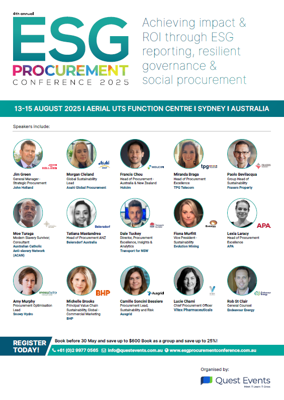ESG Procurement 2025 brrochure cover